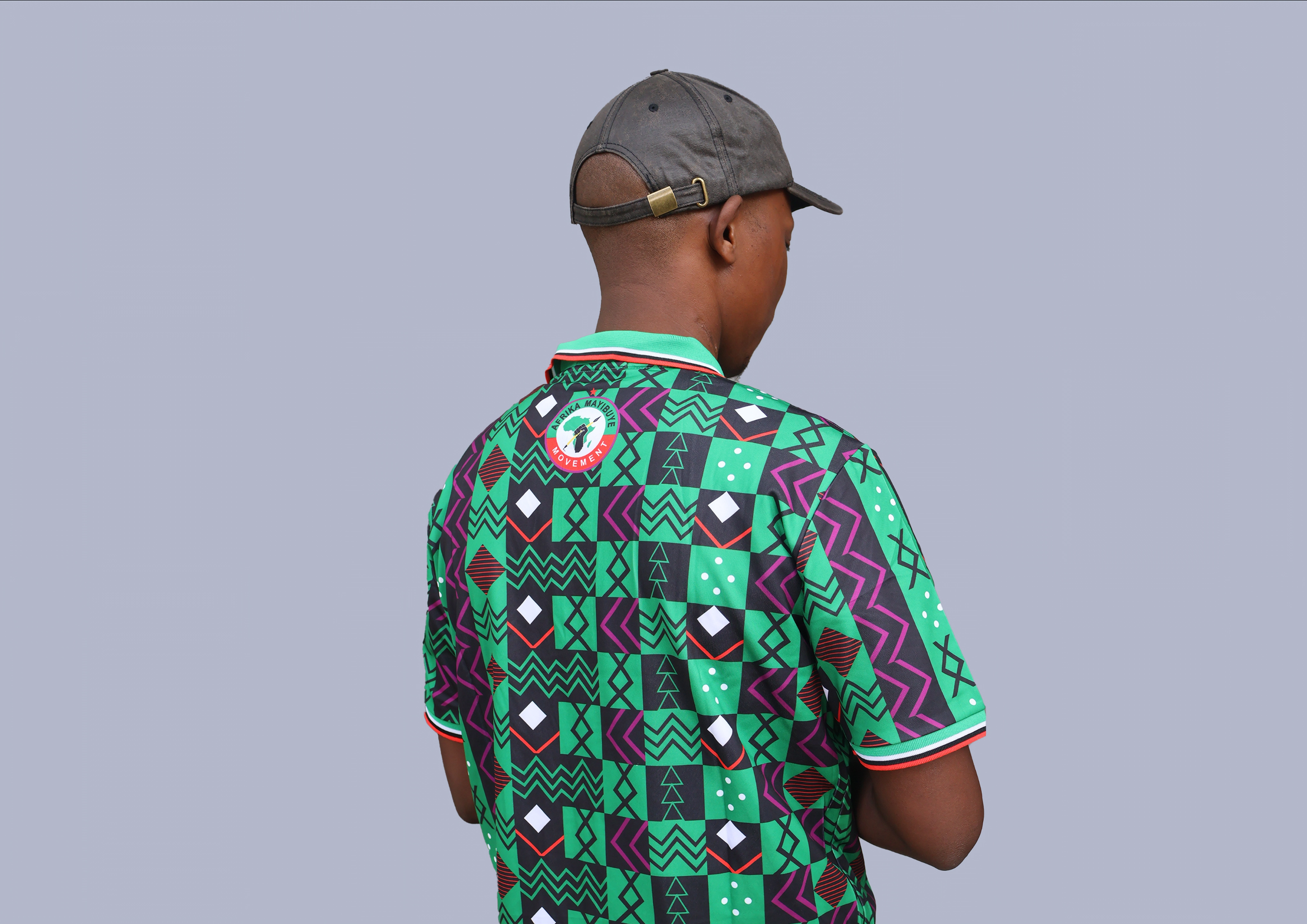 A- Patterned Golf Shirt