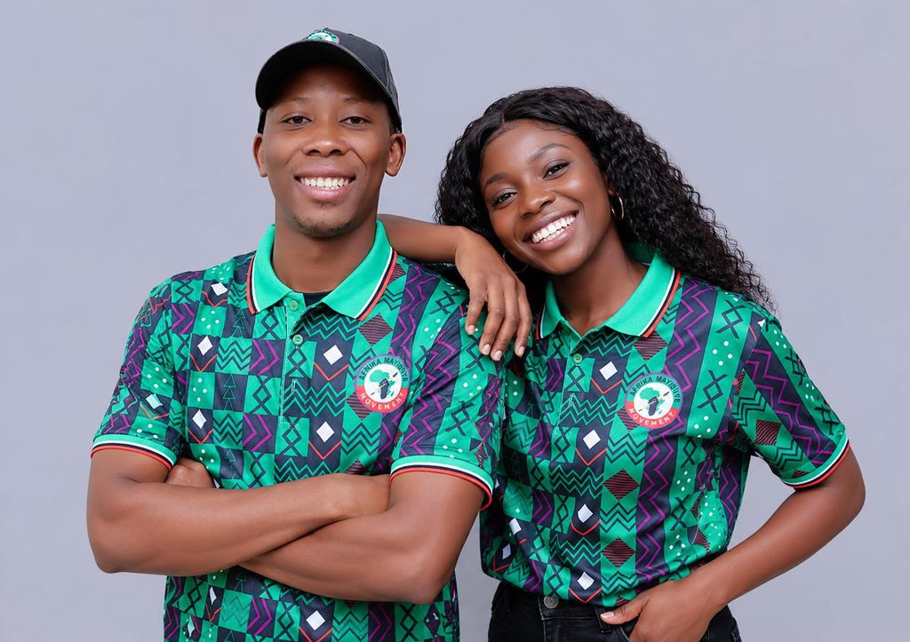 A- Patterned Golf Shirt