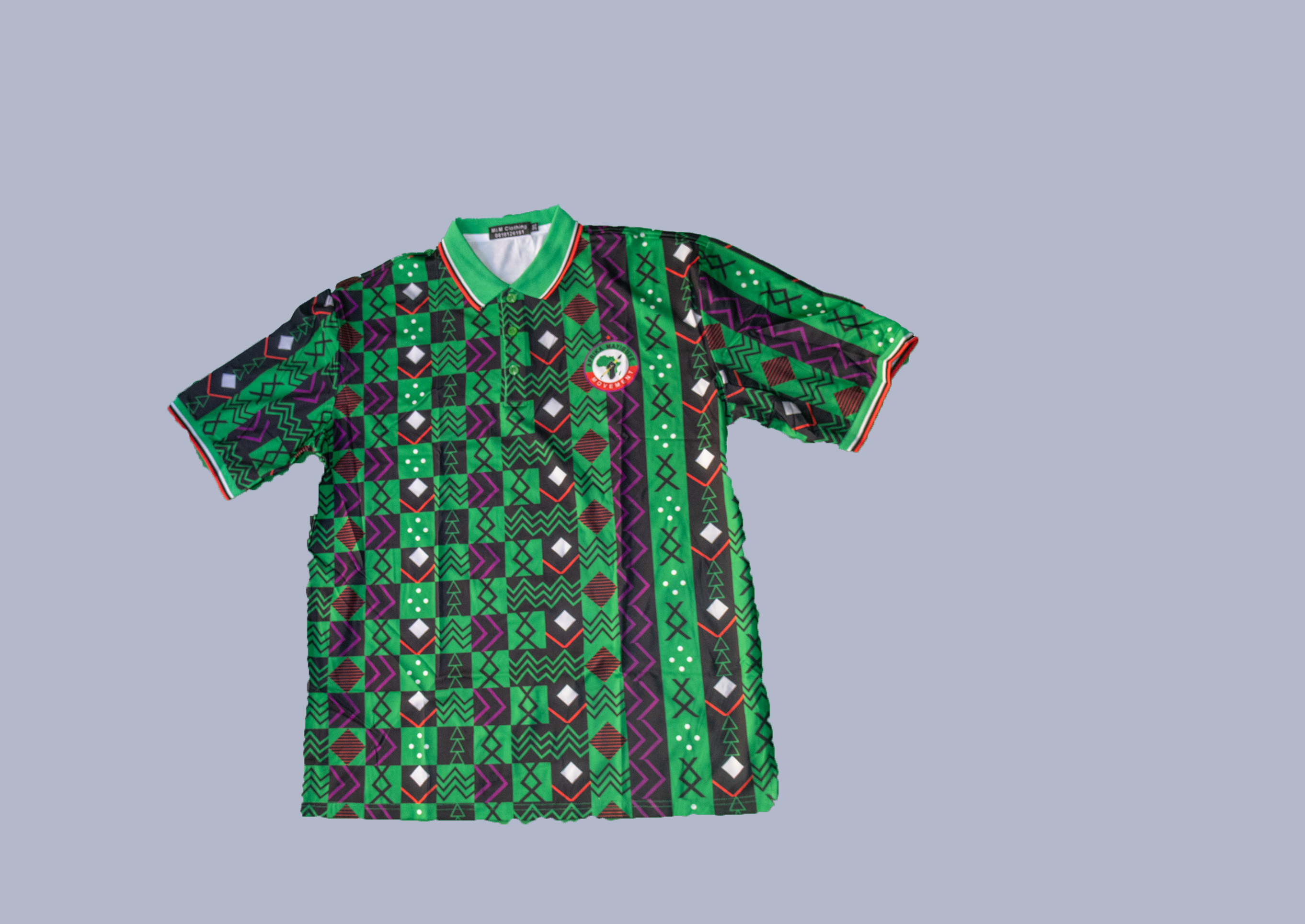 A- Patterned Golf Shirt