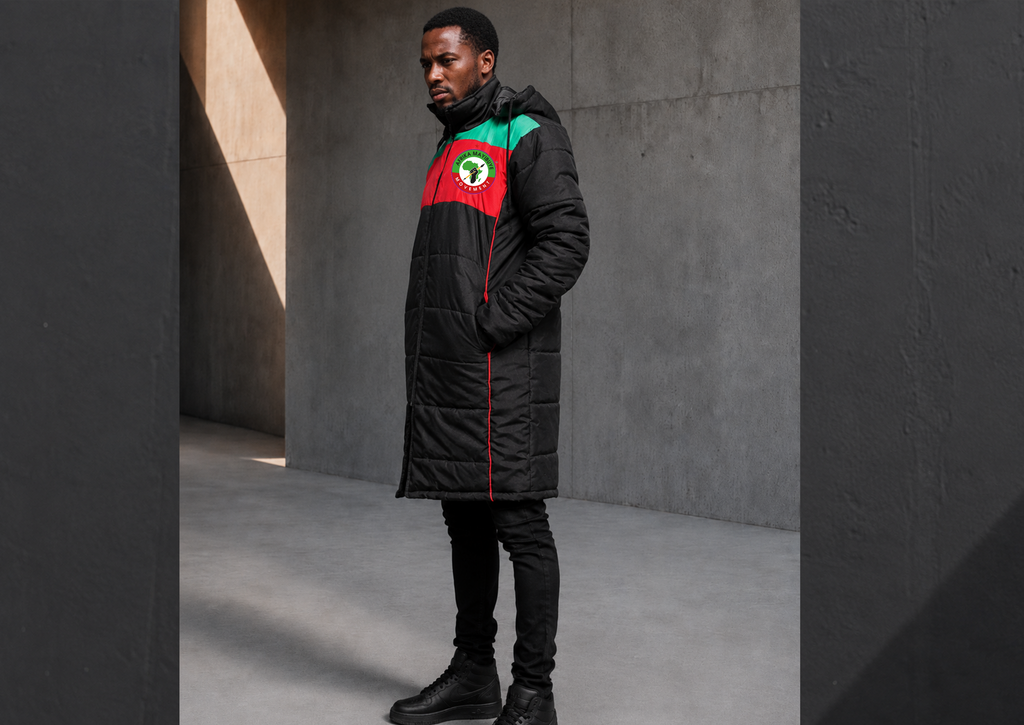 Afrika Mayibuye Long Puffer Bomber Jacket