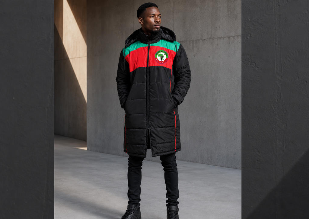 Afrika Mayibuye Long Puffer Bomber Jacket
