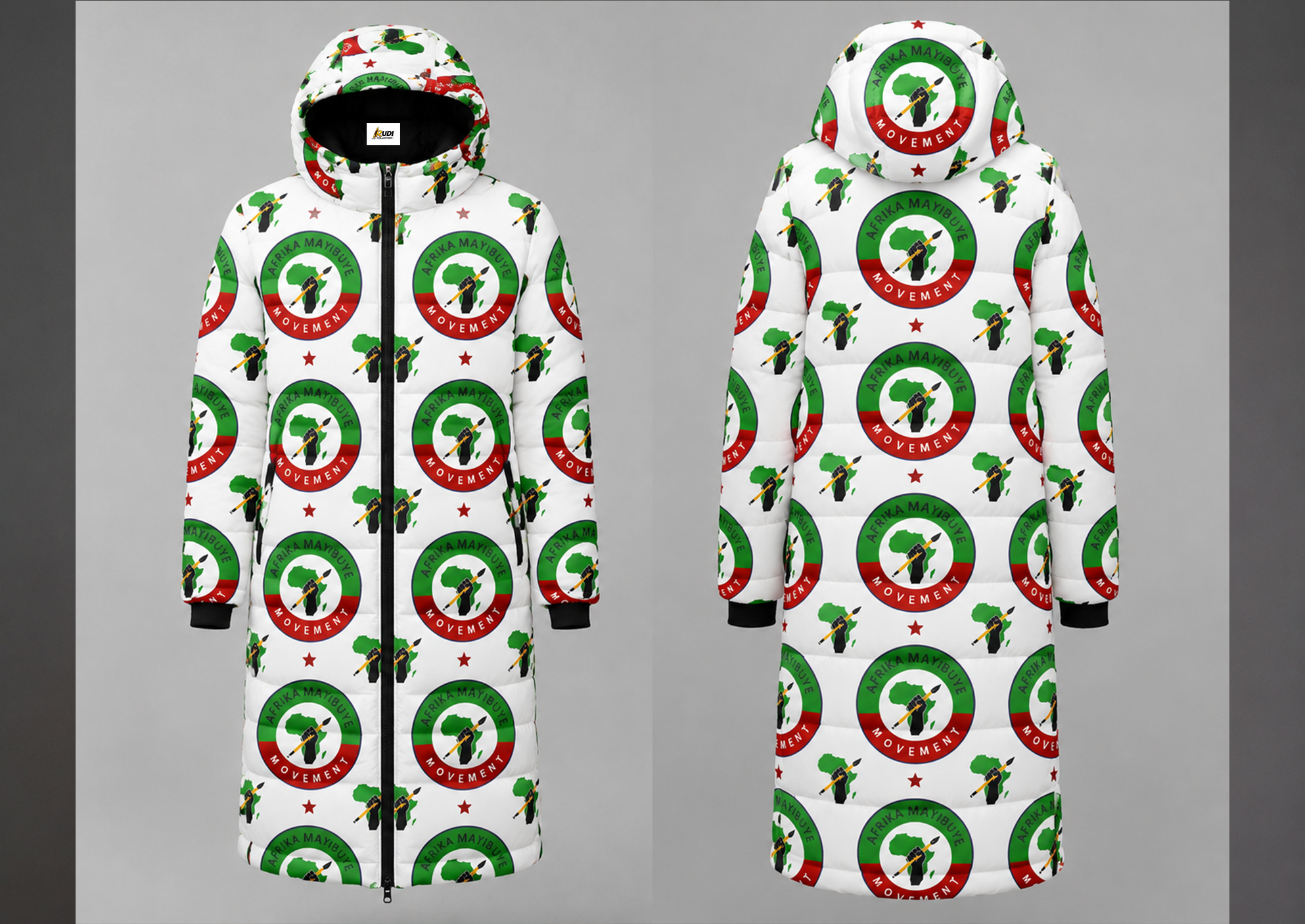 White Mayibuye Bomber Jacket