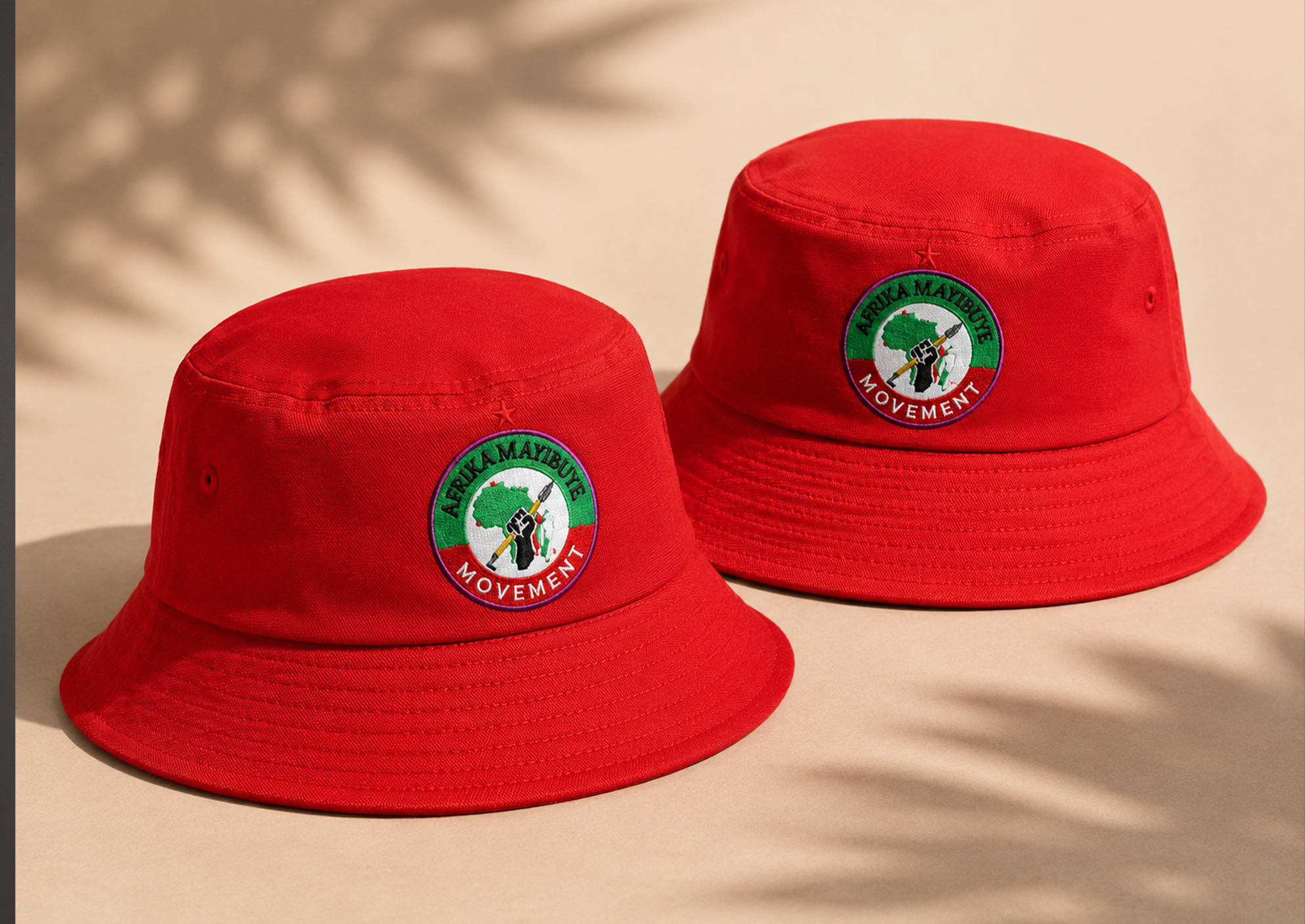 RED BUCKET HAT