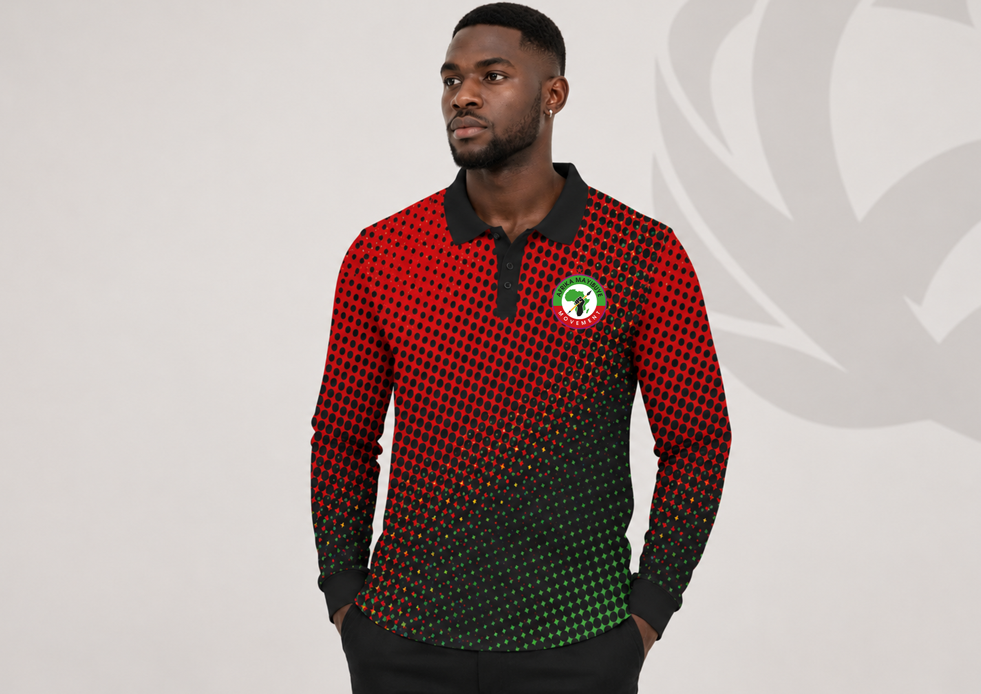 Afrika Mayibuye Long Sleeve Polo T-Shirt
