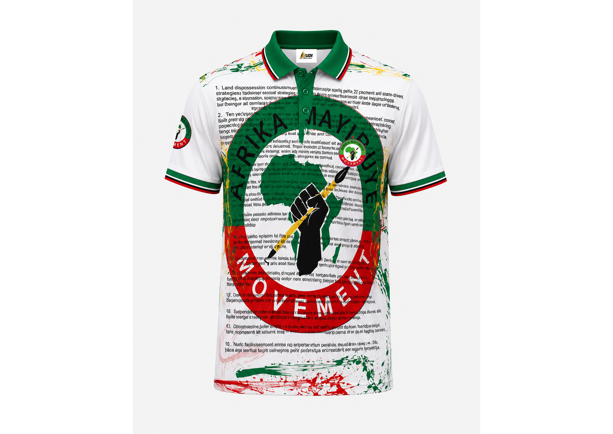 Afrika Mayibuye Constitutional Golf T-Shirt