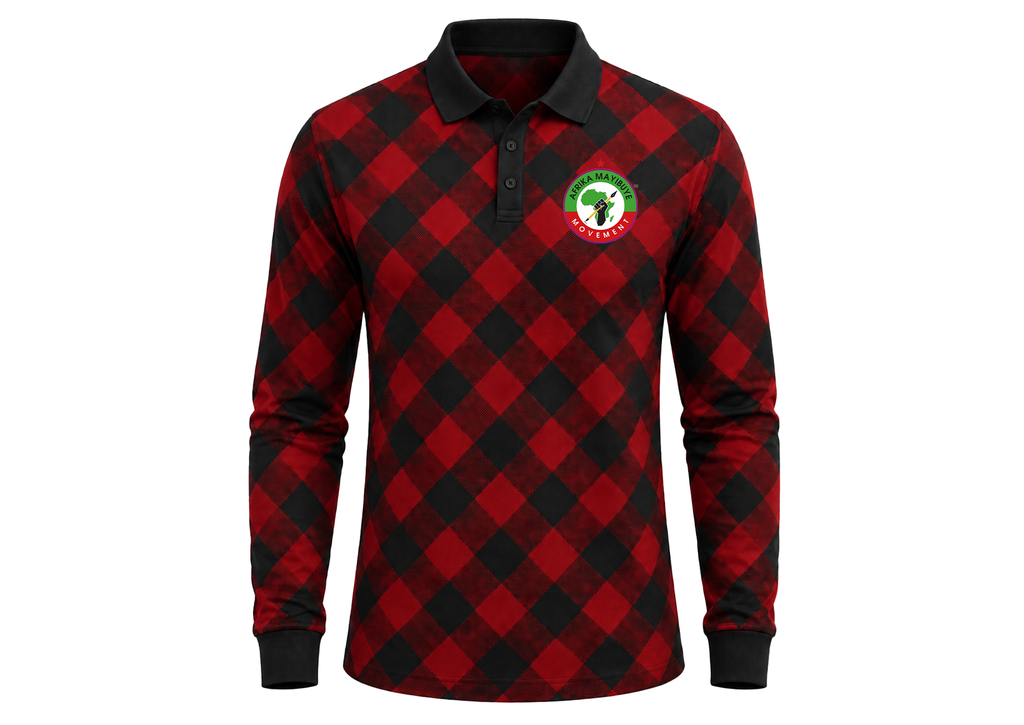 Afrika Mayibuye Long Sleeve Polo T-Shirt Description