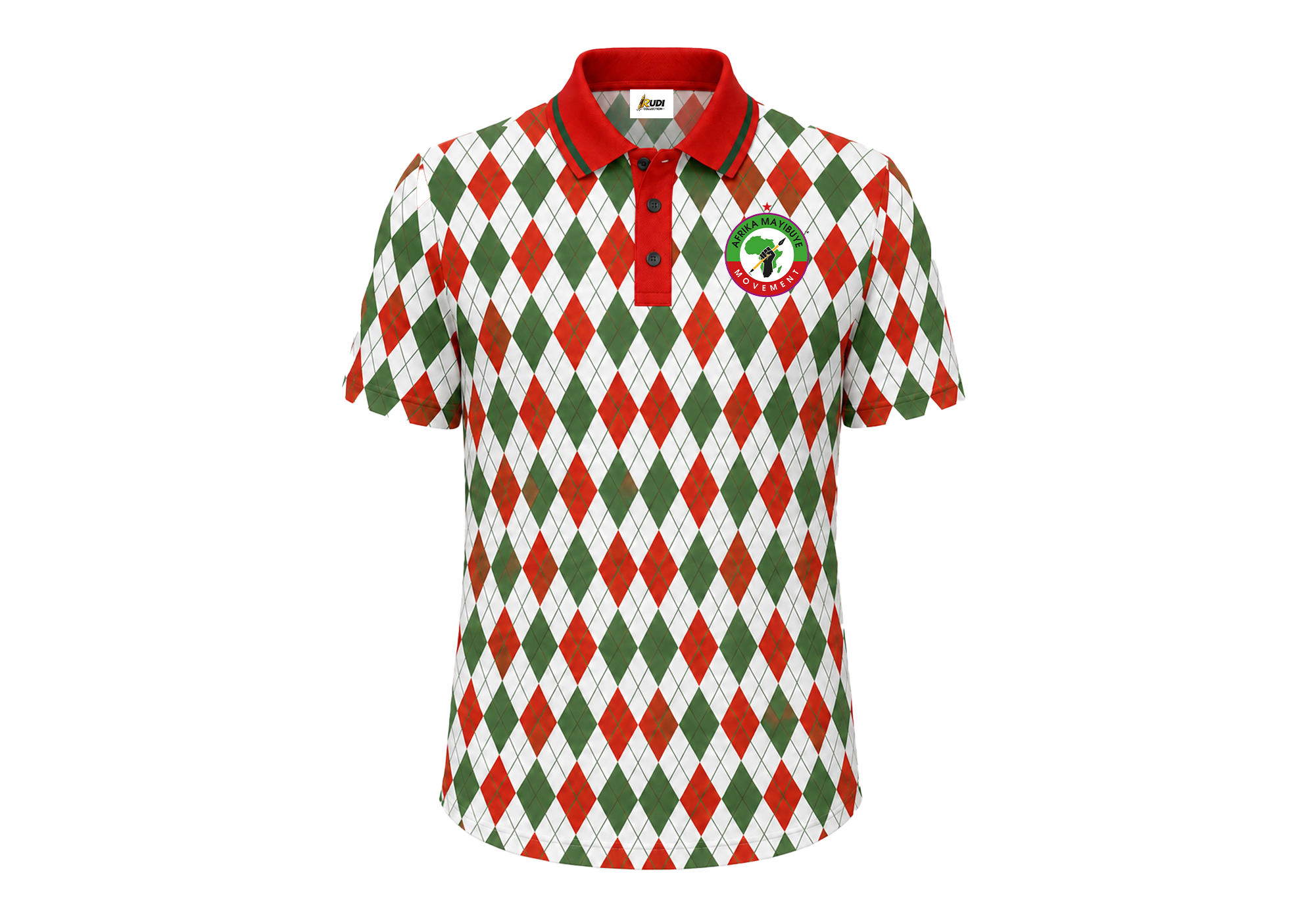 Afrika Mayibuye Patterned Golf T-Shirt