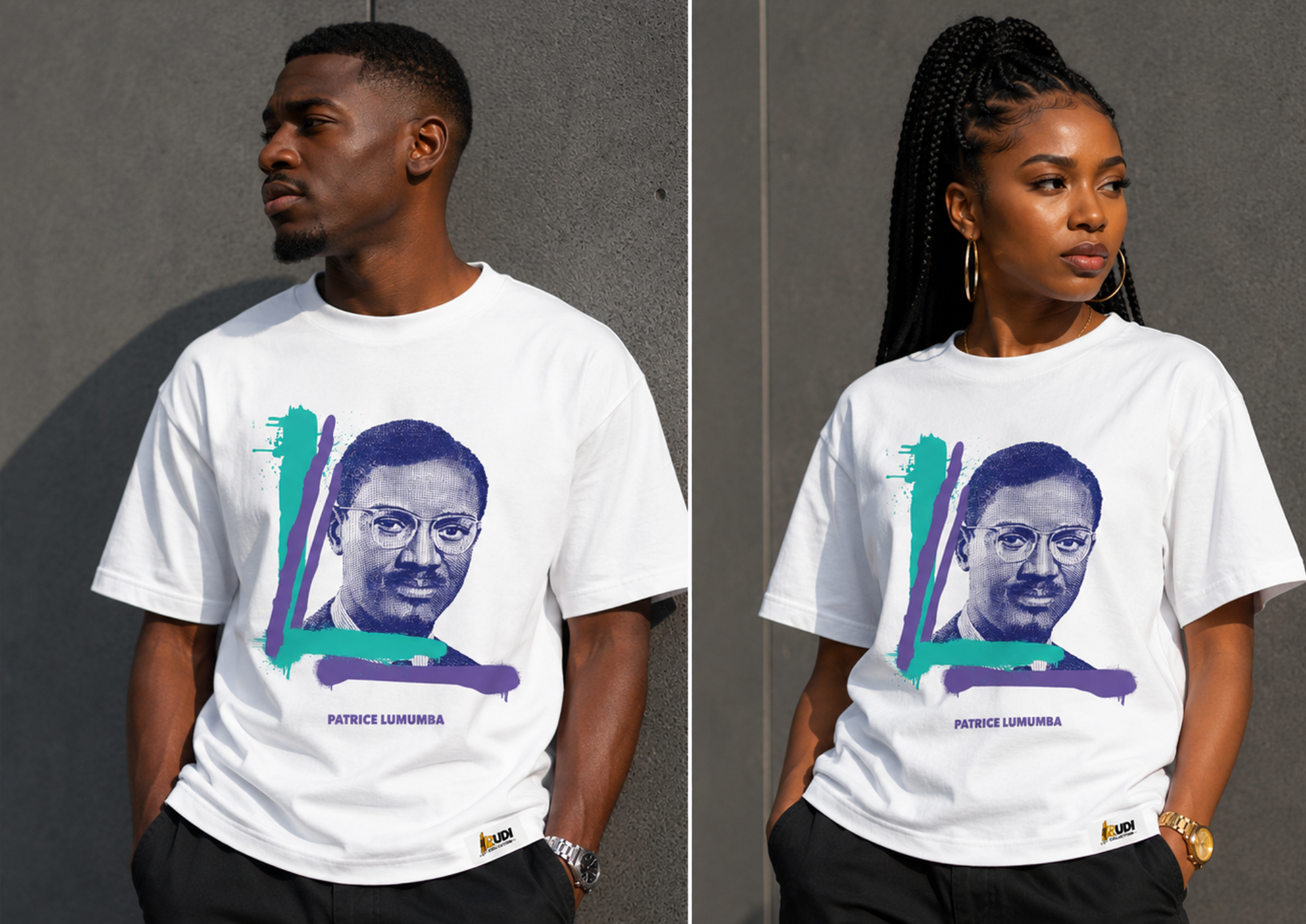 Patrice Lumumba portrait Revolutionary T-shirt