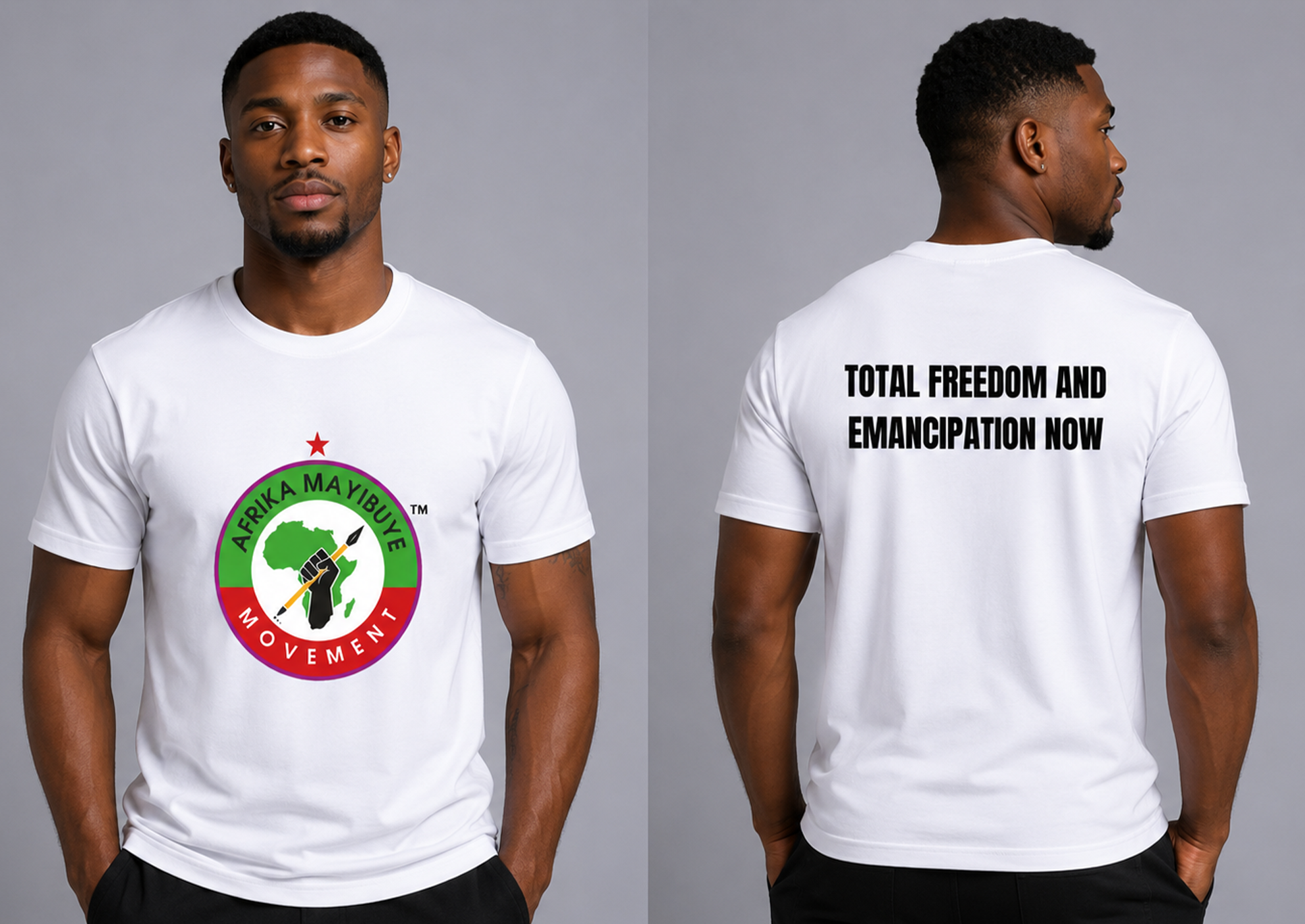 White Round neck T-shirt