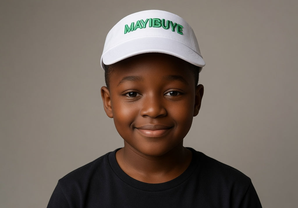 WHITE HALF CAP