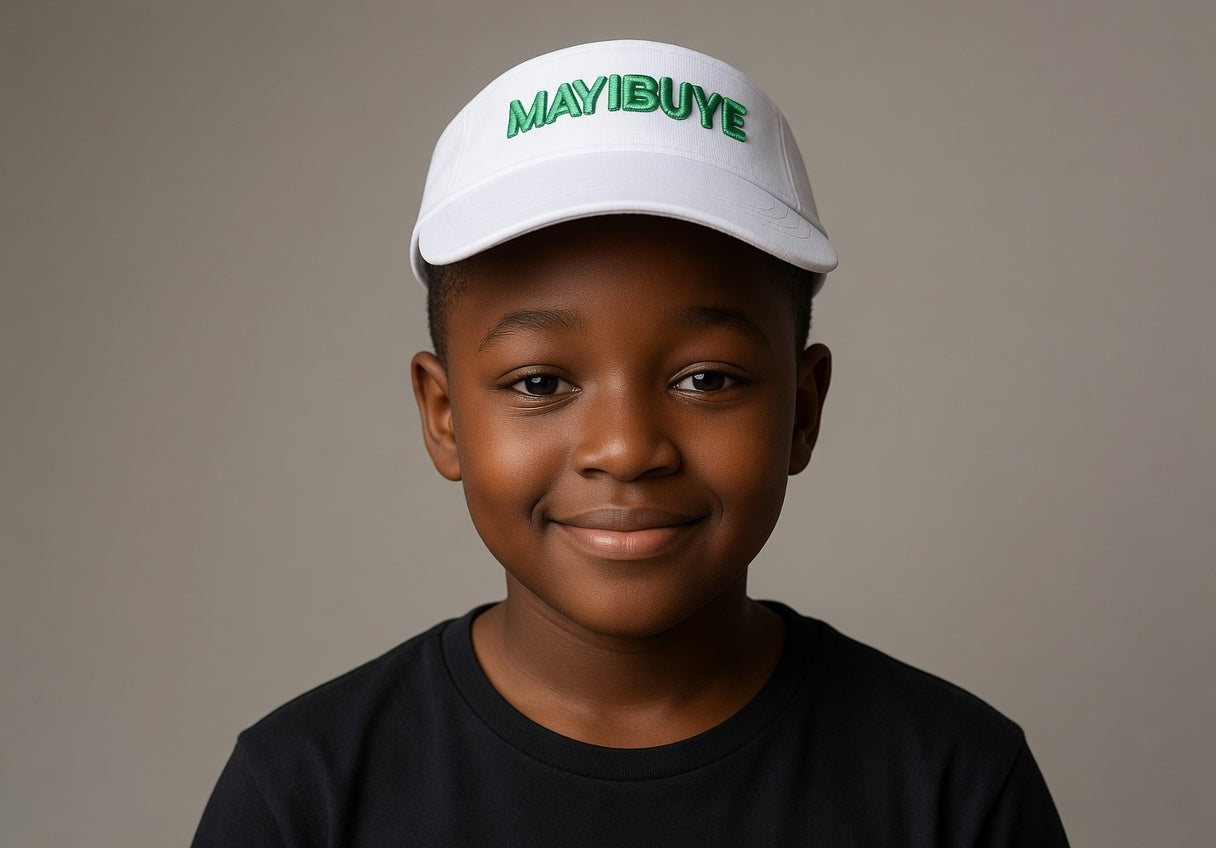 WHITE HALF CAP